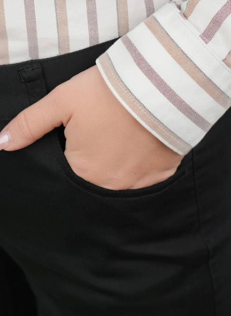 GIORDANO  Women’s Mid-Rise Slim Tapered Stretch Twill Pants for Women | Best Price UAE